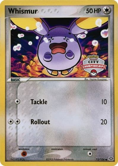 Whismur (City Championships) League & Championship Cards Pokemon card