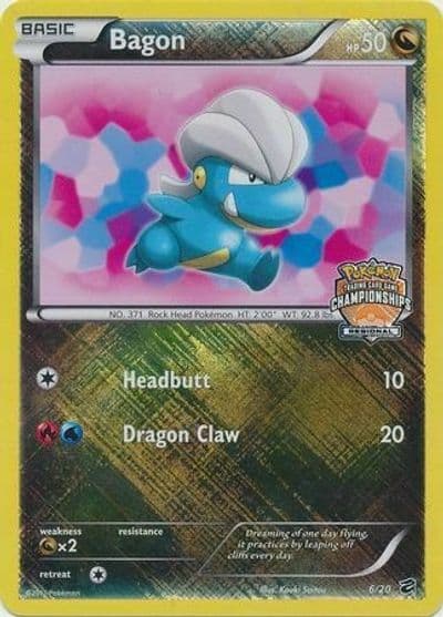 Bagon (Regional Championships) League & Championship Cards Pokemon card