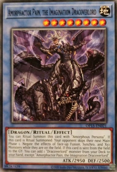 Amorphactor Pain the Imagination Dracoverlord OTS Tournament Pack 15 Yu-Gi-Oh! card