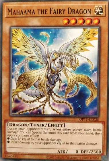 Mahaama the Fairy Dragon OTS Tournament Pack 15 Yu-Gi-Oh! card