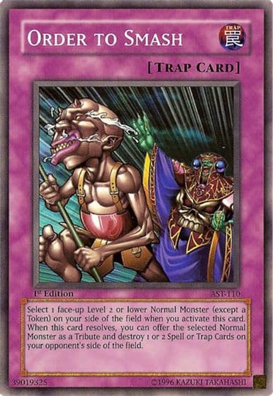 Order to Smash Ancient Sanctuary Yu-Gi-Oh! card