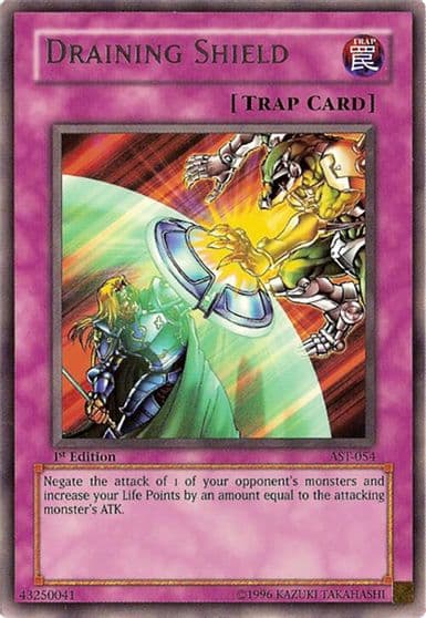 Draining Shield Ancient Sanctuary Yu-Gi-Oh! card