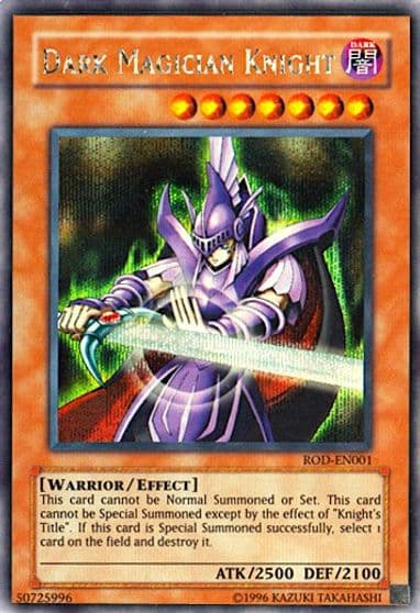 Dark Magician Knight Reshef of Destruction Secret Rare Yu-Gi-Oh! Video Game Promotional Cards Yu-Gi-Oh! card