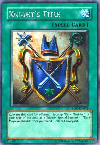 Knights Title Reshef of Destruction Secret Rare Yu-Gi-Oh! Video Game Promotional Cards Yu-Gi-Oh! card