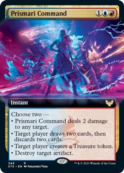 Prismari Command Extended Art Strixhaven: School of Mages Magic card
