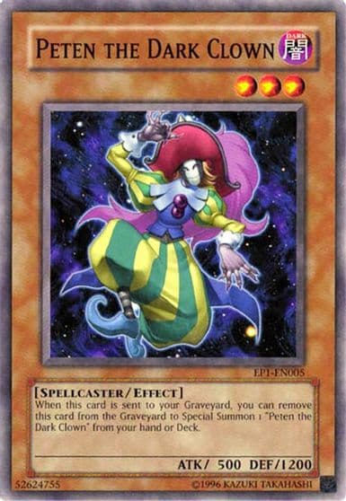 Peten the Dark Clown Yu-Gi-Oh! Movie Exclusive Pack Yu-Gi-Oh! card