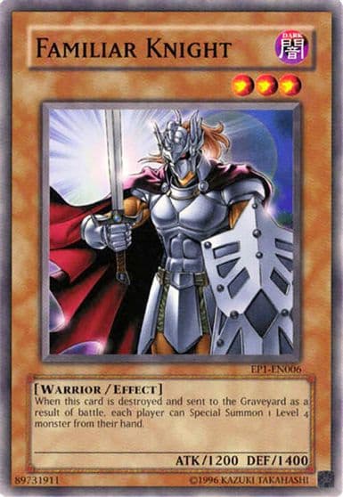 Familiar Knight Yu-Gi-Oh! Movie Exclusive Pack Yu-Gi-Oh! card