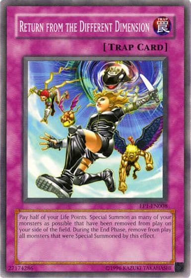 Return from the Different Dimension Yu-Gi-Oh! Movie Exclusive Pack Yu-Gi-Oh! card