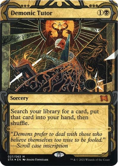 Demonic Tutor Foil Etched Strixhaven: Mystical Archive Magic card