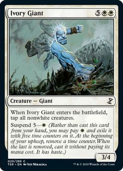 Ivory Giant Time Spiral: Remastered Magic card