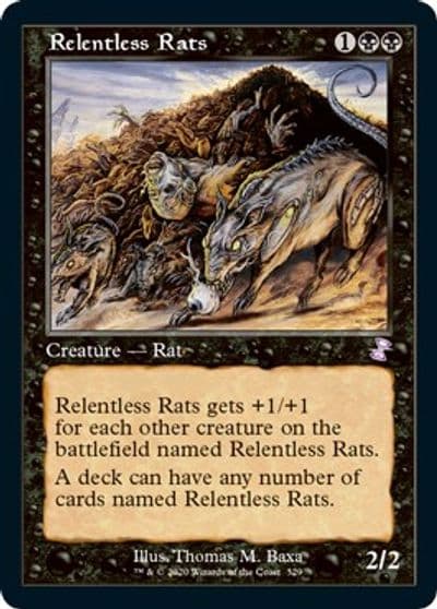 Relentless Rats Time Spiral: Remastered Magic card