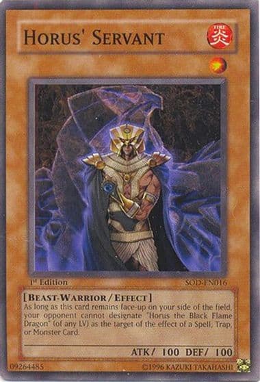 Horus Servant Soul of the Duelist Yu-Gi-Oh! card