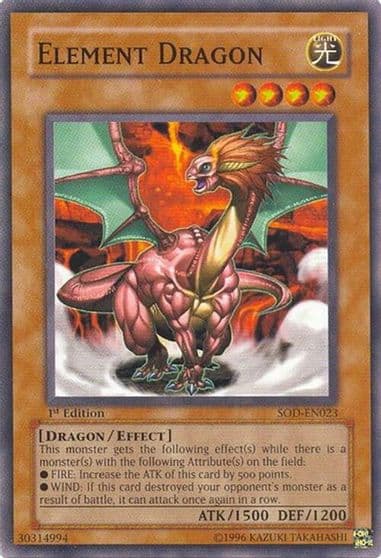 Element Dragon Soul of the Duelist Yu-Gi-Oh! card