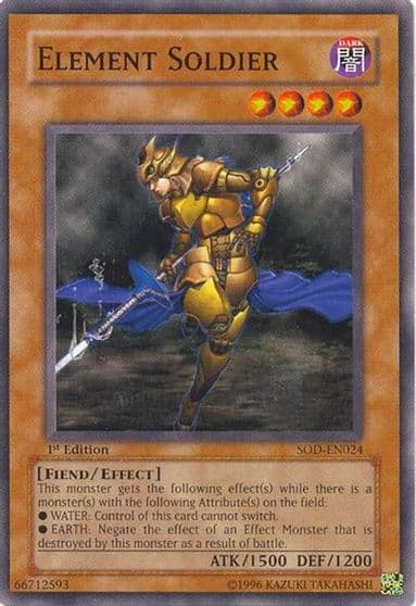 Element Soldier Soul of the Duelist Yu-Gi-Oh! card