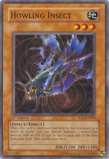 Howling Insect Soul of the Duelist Yu-Gi-Oh! card