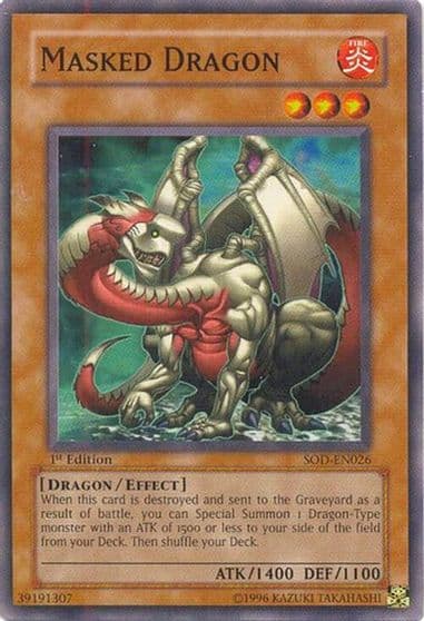 Masked Dragon Soul of the Duelist Yu-Gi-Oh! card