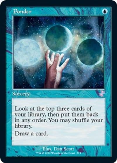 Ponder Time Spiral: Remastered Magic card