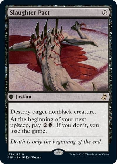 Slaughter Pact Time Spiral: Remastered Magic card