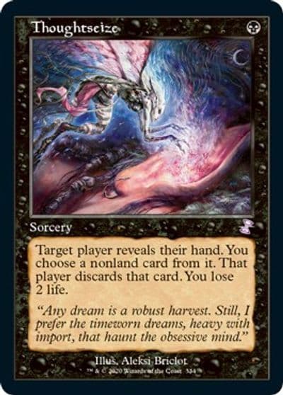 Thoughtseize Time Spiral: Remastered Magic card