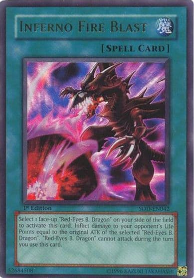 Inferno Fire Blast Soul of the Duelist Yu-Gi-Oh! card