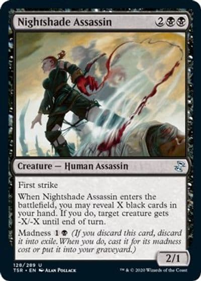 Nightshade Assassin Time Spiral: Remastered Magic card
