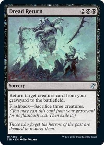 Dread Return Time Spiral: Remastered Magic card