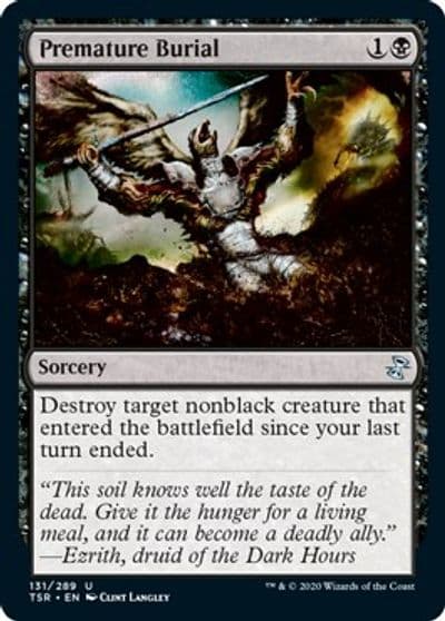 Premature Burial Time Spiral: Remastered Magic card