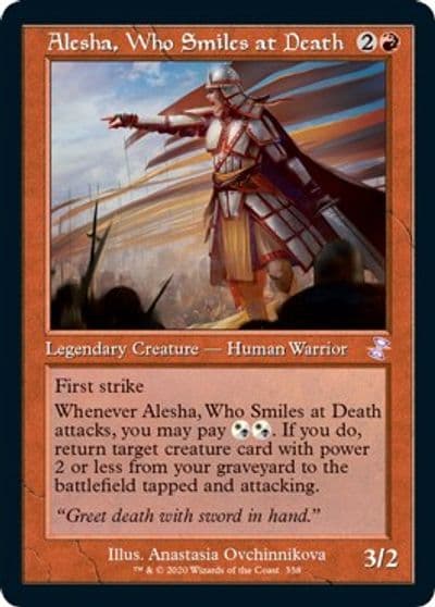 Alesha Who Smiles at Death Time Spiral: Remastered Magic card