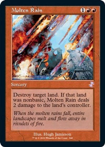 Molten Rain Time Spiral: Remastered Magic card