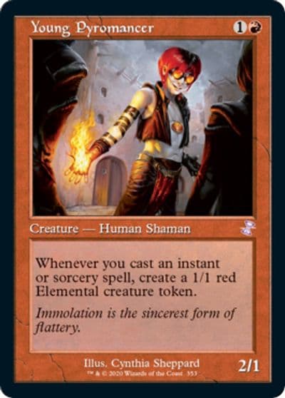 Young Pyromancer Time Spiral: Remastered Magic card