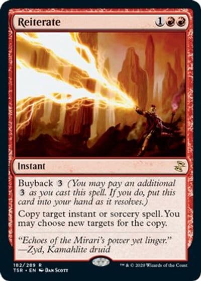 Reiterate Time Spiral: Remastered Magic card