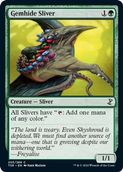 Gemhide Sliver Time Spiral: Remastered Magic card