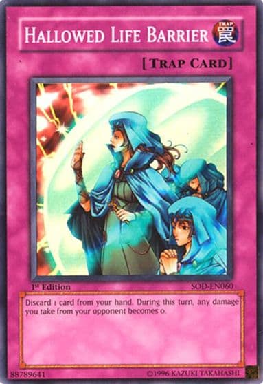 Hallowed Life Barrier Soul of the Duelist Yu-Gi-Oh! card