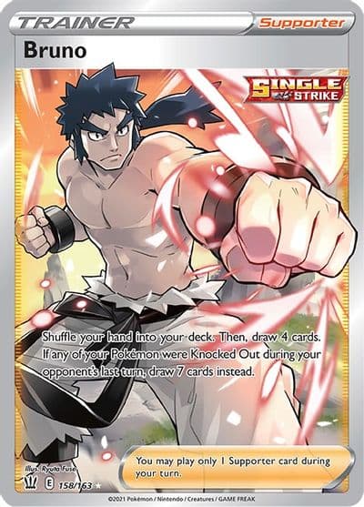 Bruno (Full Art) SWSH05: Battle Styles Pokemon card