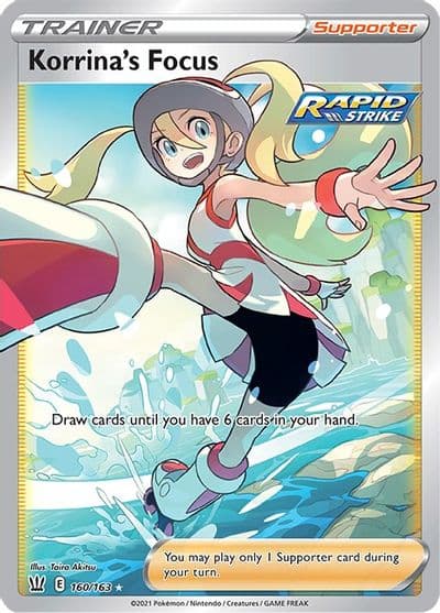 Korrina's Focus (Full Art) SWSH05: Battle Styles Pokemon card