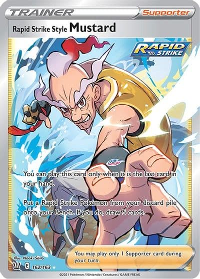 Rapid Strike Style Mustard (Full Art) SWSH05: Battle Styles Pokemon card