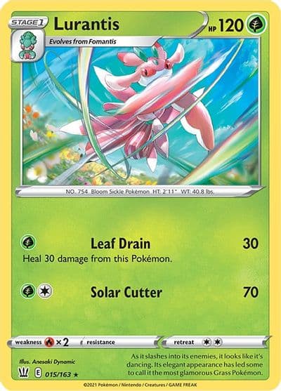 Lurantis SWSH05: Battle Styles Pokemon card