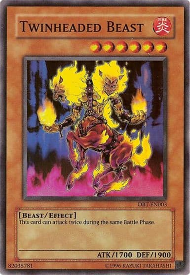 Twinheaded Beast Destiny Board Traveler Promo Yu-Gi-Oh! card