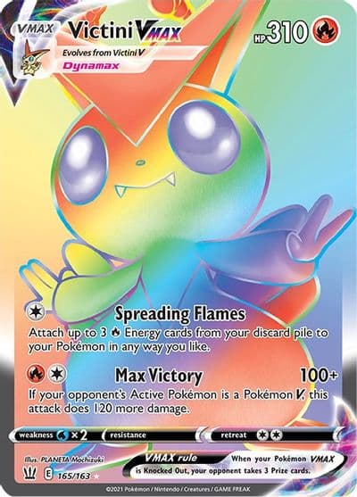 Victini VMAX (Secret) SWSH05: Battle Styles Pokemon card