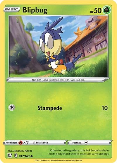 Blipbug SWSH05: Battle Styles Pokemon card