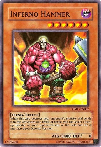Inferno Hammer Capsule Monster Coliseum Yu-Gi-Oh! Video Game Promotional Cards Yu-Gi-Oh! card