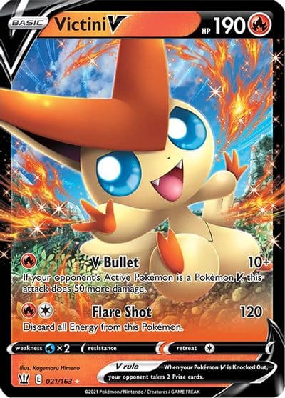 Victini V SWSH05: Battle Styles Pokemon card