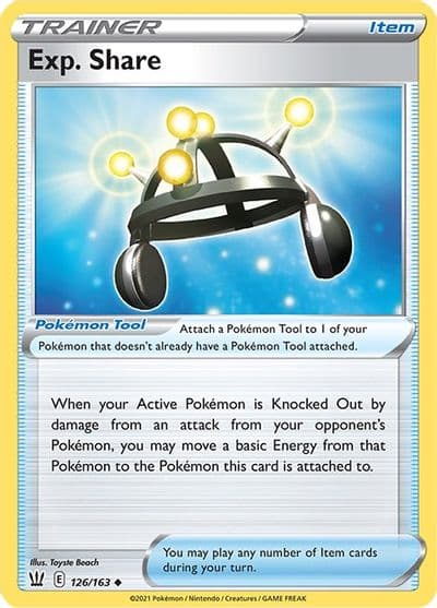 Exp. Share SWSH05: Battle Styles Pokemon card