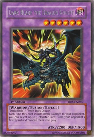 Dark Blade the Dragon Knight Rise of Destiny Yu-Gi-Oh! card