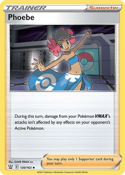 Phoebe SWSH05: Battle Styles Pokemon card