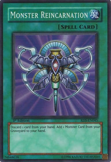 Monster Reincarnation Rise of Destiny Yu-Gi-Oh! card