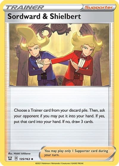 Sordward & Shielbert SWSH05: Battle Styles Pokemon card