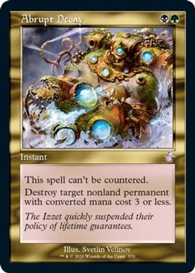 Abrupt Decay Time Spiral: Remastered Magic card