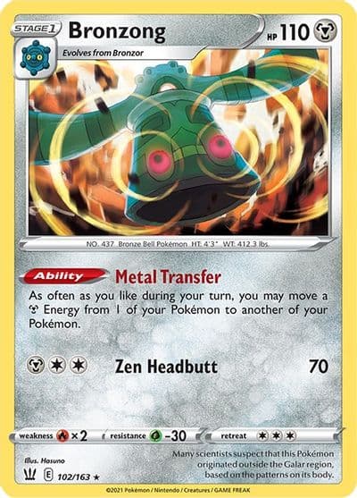 Bronzong SWSH05: Battle Styles Pokemon card