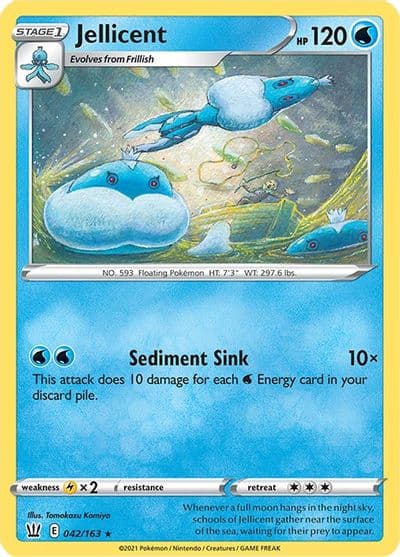 Jellicent SWSH05: Battle Styles Pokemon card